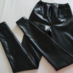 Faux leather leggings